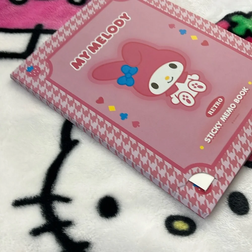 My Melody Memo Book-Style Set of Sticky Notes and Stationary Pages